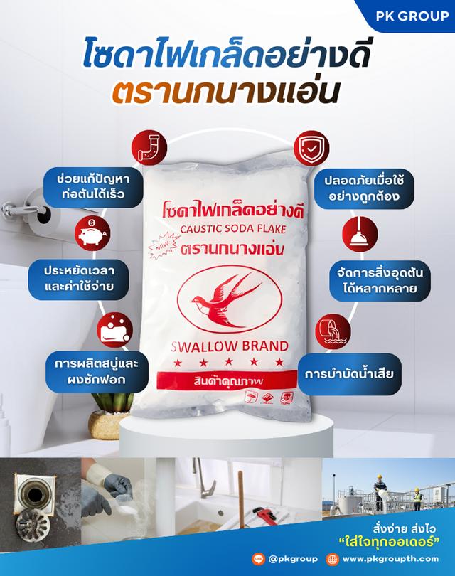 โซดาไฟเกล็ด โซดาไฟ ตรานกนางแอ่น รูปที่ 2