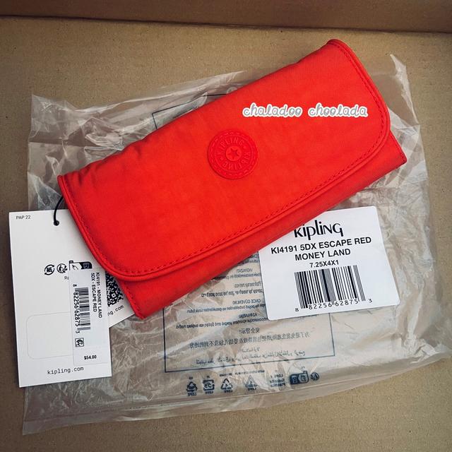 (พร้อมส่ง/ของแท้ค่ะ💯🐒) กระเป๋า Kipling money land escape red