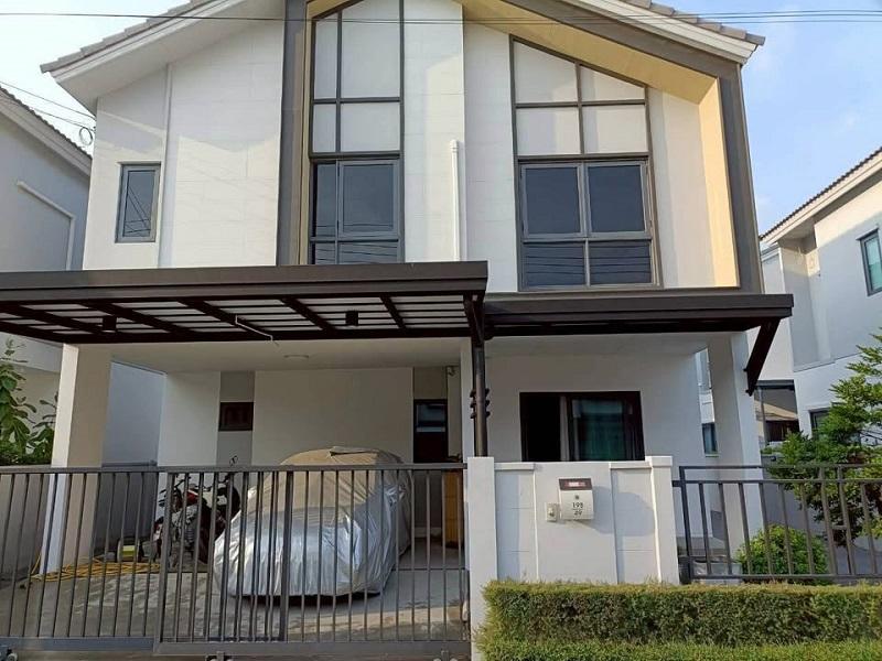 ขายบ้านเดี่ยวพร้อมอยู่ พร้อมเฟอร์นิเจอร์ โครงการเซนส์ บางนา-สุวรรณภูมิ ถนนกิ่งแก้ว บางพลี สมุทรปราการ. 1