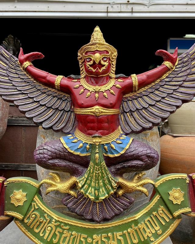 พญาครุฑ ครุฑแขวนผนัง ขนาด70ซม ครุฑธนาคารเก่า