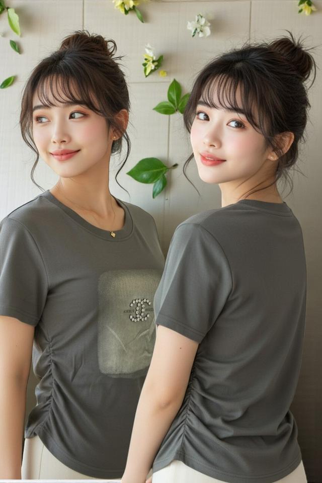 ขายเหมาราคาถูกมาก เสื้อยืดแฟชั่นปักคริสตรัล ไซส์ S 50 ตัว มือหนึ่งทั้งหมด สวยทุกตัว