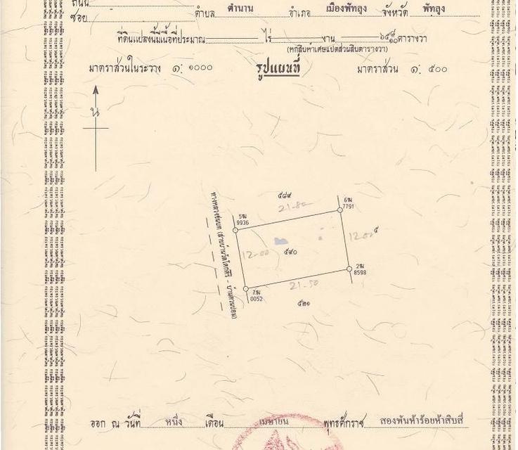 ขาย/ให้เช่า/หรือแลกเปลี่ยน ที่ดิน 3 ห้อง(66 ตร.ว.) ติดถนนสายสะพานพร้าว-ต.ตำนาน ห่างจากศาลากลางประมาณ 2 กม. อ.เมืองพัทลุง 9
