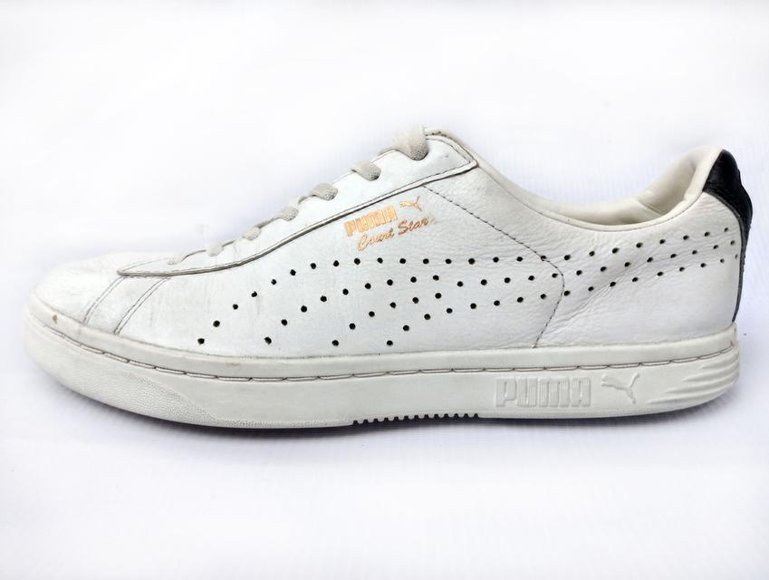 PUMA รองเท้าผ้าใบมือสอง สีขาวสภาพสวย จัดส่งฟรี! เก็บปลายทาง 7