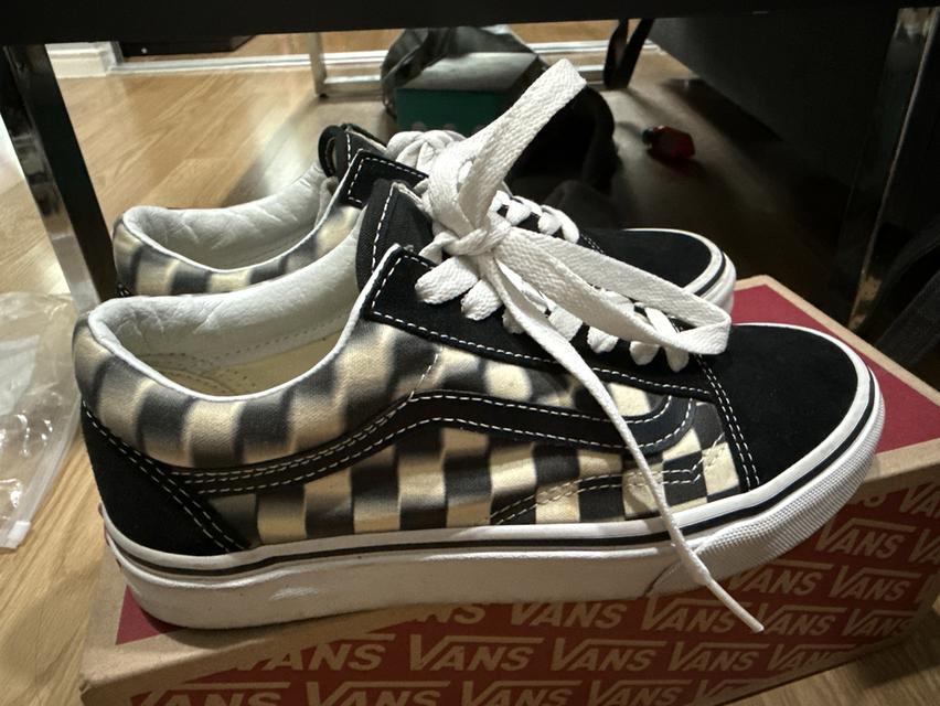 Vans Old Skool (blur check) Black/Classi ลายพิเศษ 2