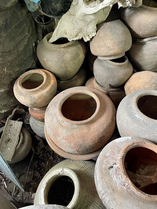 โอ่งดินแดง ศิลปะอยุธยา ไซต์เล็ก ขนาด9นิ้ว ไหดินเผา 6