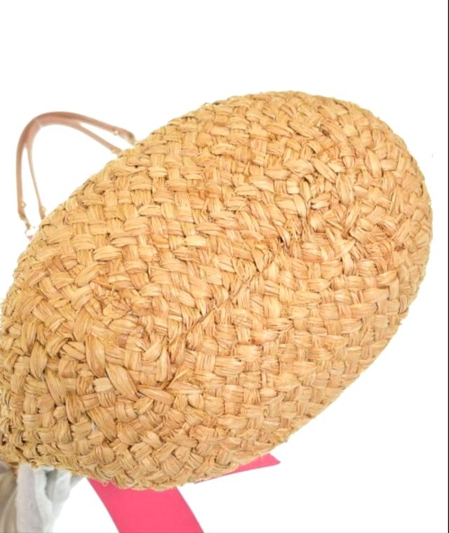 ✨ Kate Spade Raffia Bow Tote ✨กระเป๋าสานสไตล์ summer จาก Kate Spadeดีไซน์หวานมาก โบว์ชมพูเด่น น่ารักสุด ๆ 💕 รูปที่ 6