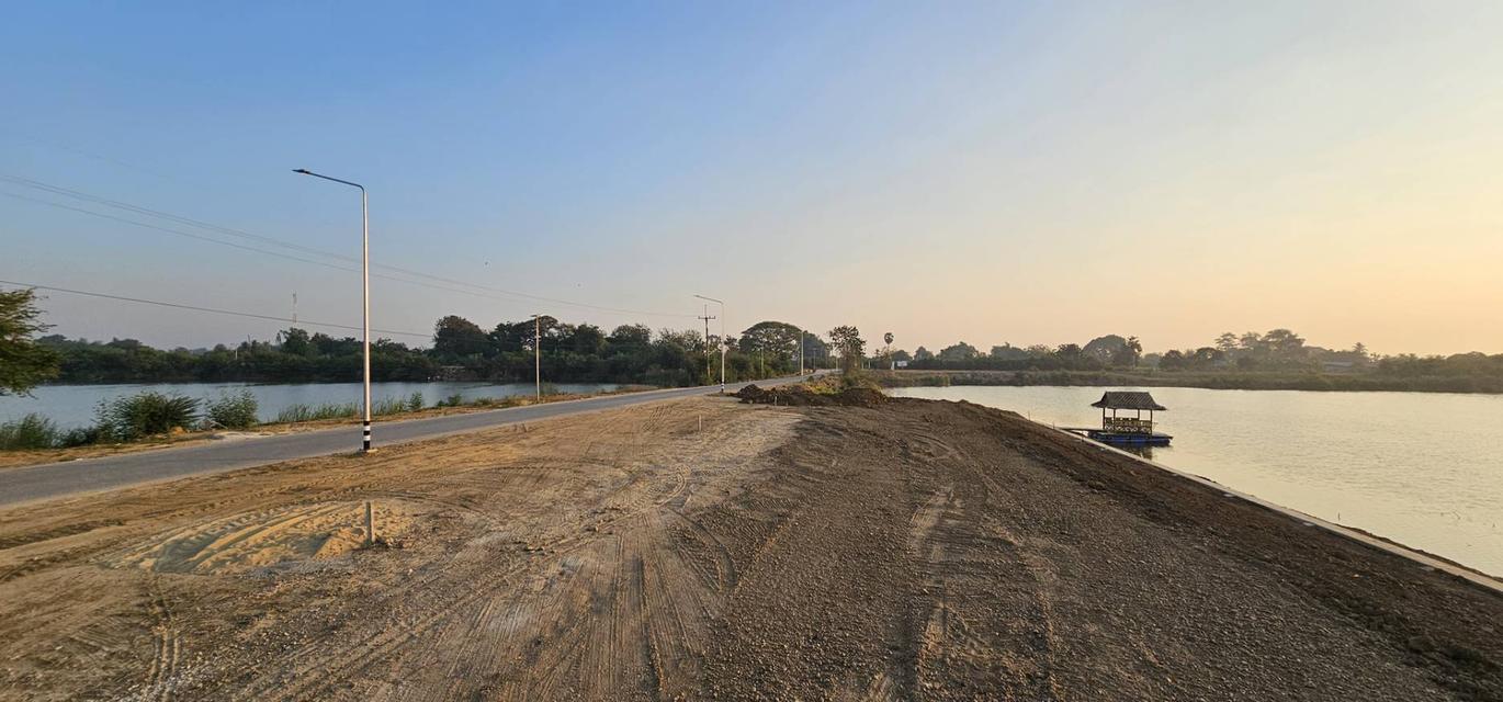 ขายที่ดินติดบึงน้ำใหญ่ บรรยากาศดีเหมือนอยู่ทะเล ใกล้กรุงเทพแค่ 1 ชม 10