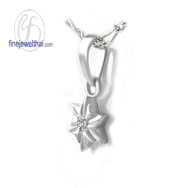 Finejewelthai จี้เพชร จี้สร้อยคอ สไตล์มินิมอล P1156cz00 2