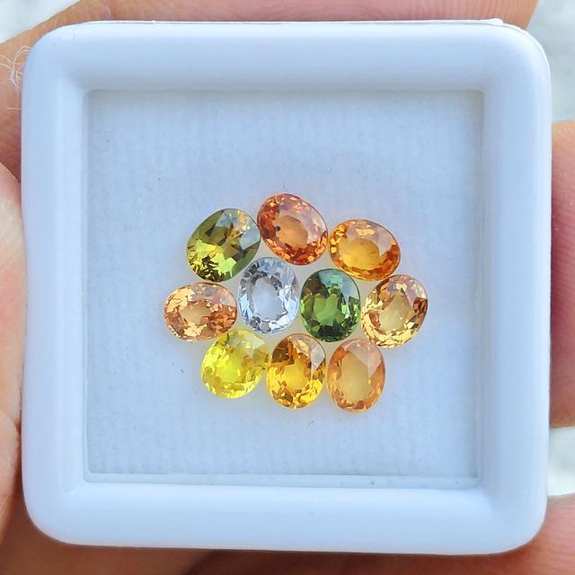 💎 พลอย แฟนซี แซฟไฟร์ เผาBE 💎 น้ำหนัก 3.95 กะรัต