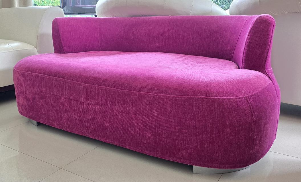 โซฟา 2 ที่นั่ง สี magenta