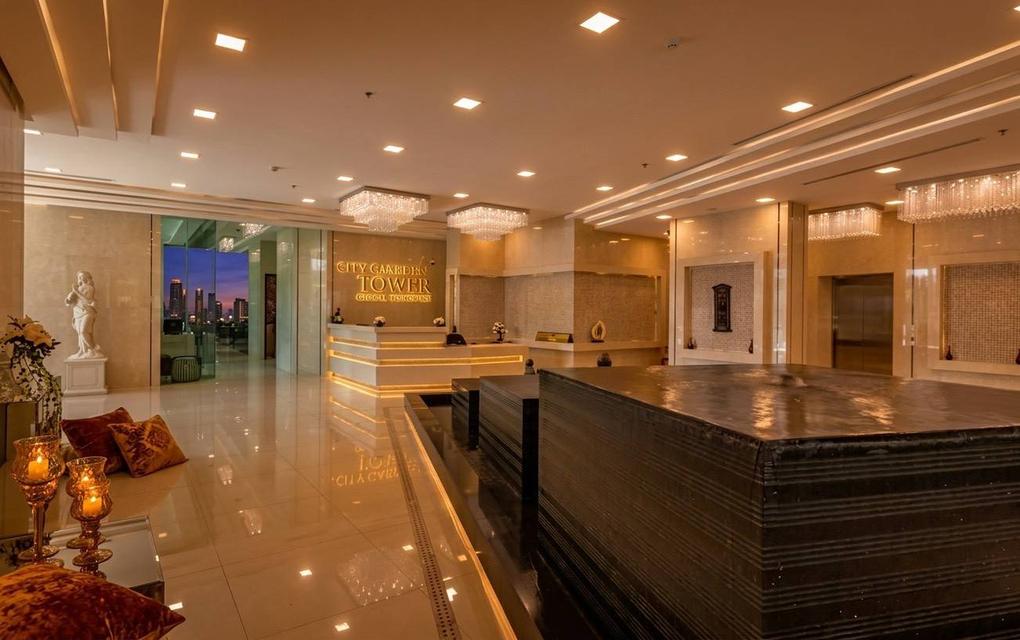ขายคอนโดที่พัทยา ห้องมุมโครงการ City Garden Tower พัทยาใต้ 1 ห้องนอน 1 ห้องน้ำ ห้องมุม ระเบียงตัว L 10