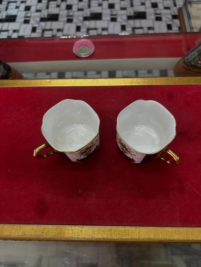 แก้วชา(คู่)เซรามิก bone china งานญี่ปุ่น 2