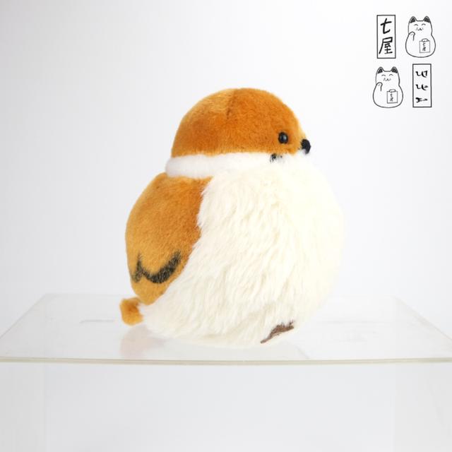 ตุ๊กตา นกอ้วน นกกระจอกบ้าน 🐦 Brown・Eurasian Tree Sparrow Bird・YELL・Fukuradori・Mascot 13 cm 💤 รูปที่ 6