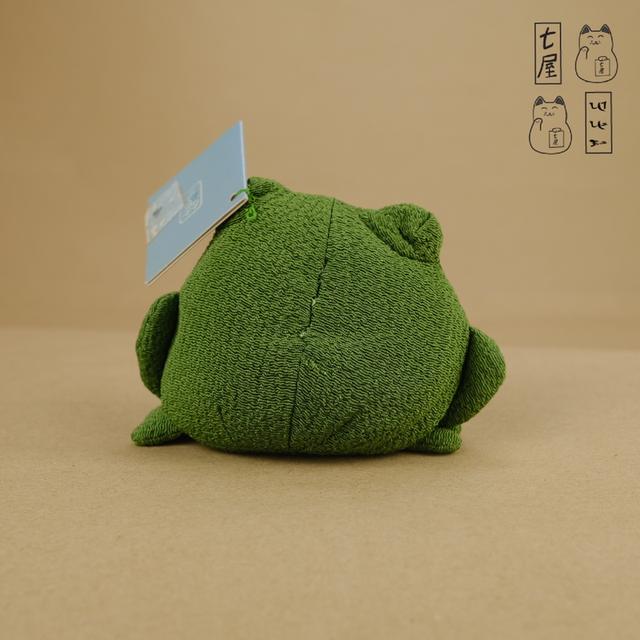 ตุ๊กตา ต้าวอ๊บ・กบเขียว・ผ้าญี่ปุ่น・จิริเมน =͟͟͞🐸⛩️ Chirimen Kaeru・Frog・Japanese Fabric ・Mascot 10 cm・Toba Aquarium ❄️✨ รูปที่ 4