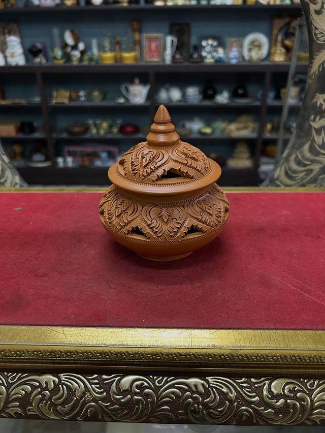 ผอบดินเผาแกะสลักลาย ผอบดินเผาแกะสลักลาย 2