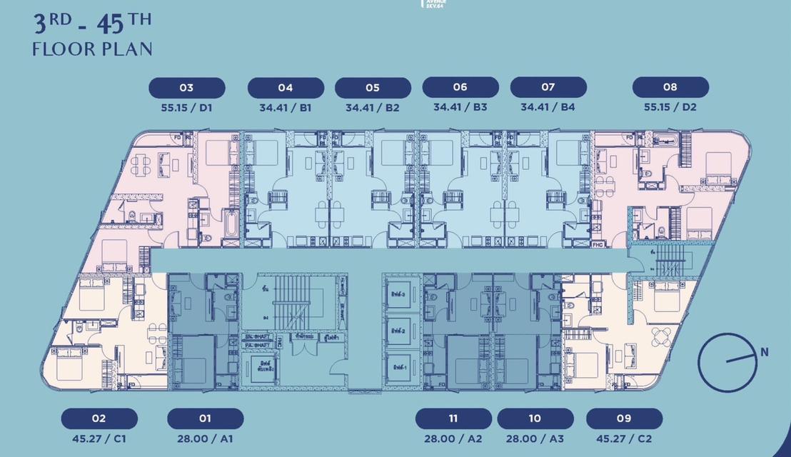 ขายดาวน์ คอนโด Skyrise สุขุมวิท 64 ราคาถูกกว่าหน้าสัญญา 1 ห้องนอน ขนาด 35 ตรม. 6