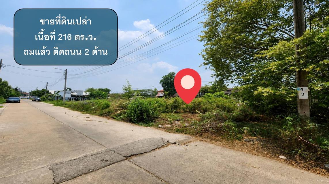 ขายที่ดินเปล่า ถมแล้ว รามคำแหง 118 แยก 48-11ติดถนน 2 ด้าน เหมาะสำหรับสร้างบ้านพักอาศัยหรือโฮมออฟฟิศ 5