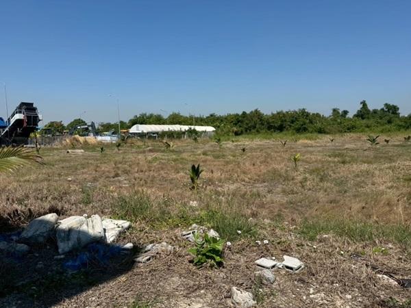 ขายที่ดิน บางนา กม.25 (พื้นที่สีแดง) เนื้อที่ 4 ไร่ 3 ตรว. ติดถนนบางนา-ตราด ฝั่งขาออก โทร 090-6360022 5