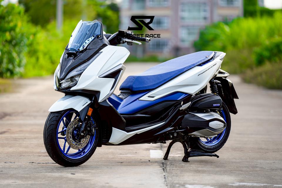 2021 Honda forza350 ปี 2021 สี ขาว-น้ำเงิน ลุคสะอาดตา เท่มีสไตล์ 12