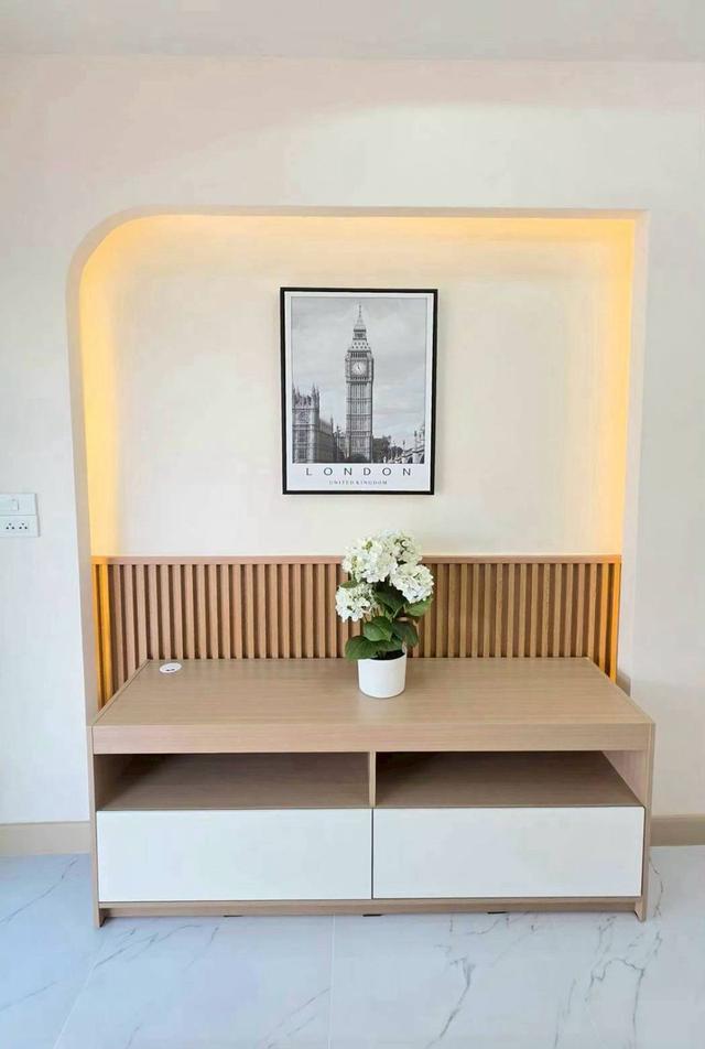 หมู่บ้านพิมลราช1 บางบัวทอง ทาวน์เฮาส์ชั้นเดียว  ตกแต่งใหม่พร้อมอยู่ ถนนบ้านกล้วย  ทำเลสวยหน้าบ้านกว้าง 8