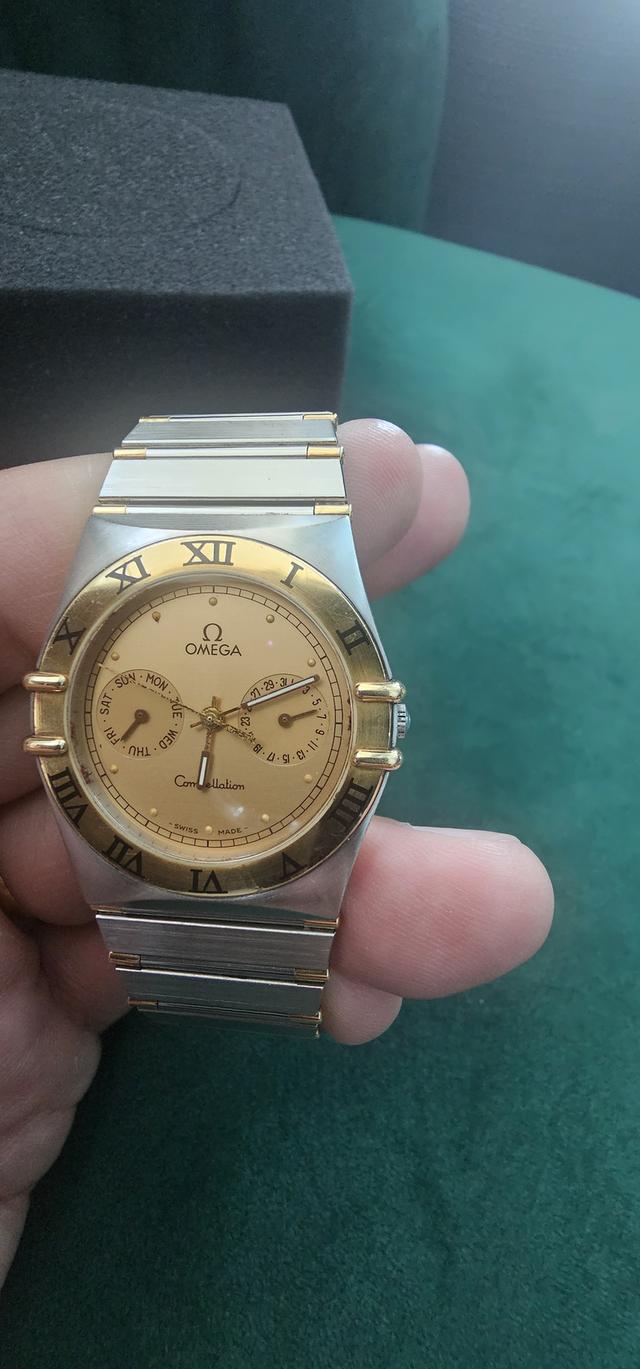Omega Constellation Day Date Two Tone Stainless Steel Watch 2