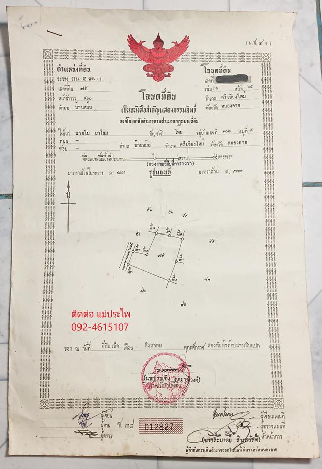 ที่ดิน มีสิ่งปลูกสร้าง 245 ตรว. หนองคาย 1