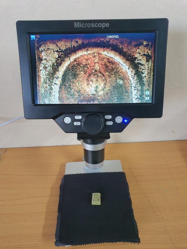 กล้องขยาย Portable LCD Digital Microscope 7" 1200X กล้องจุลทรรศน์ กล้องไมโครสโคป มือสอง 3