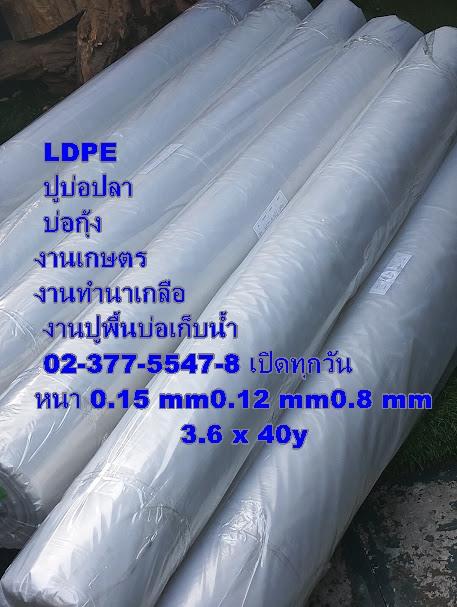 พลาสติกปูบ่อ LDPE 0989374098 หนาความหนา 0.15 mm0.12 mm 2