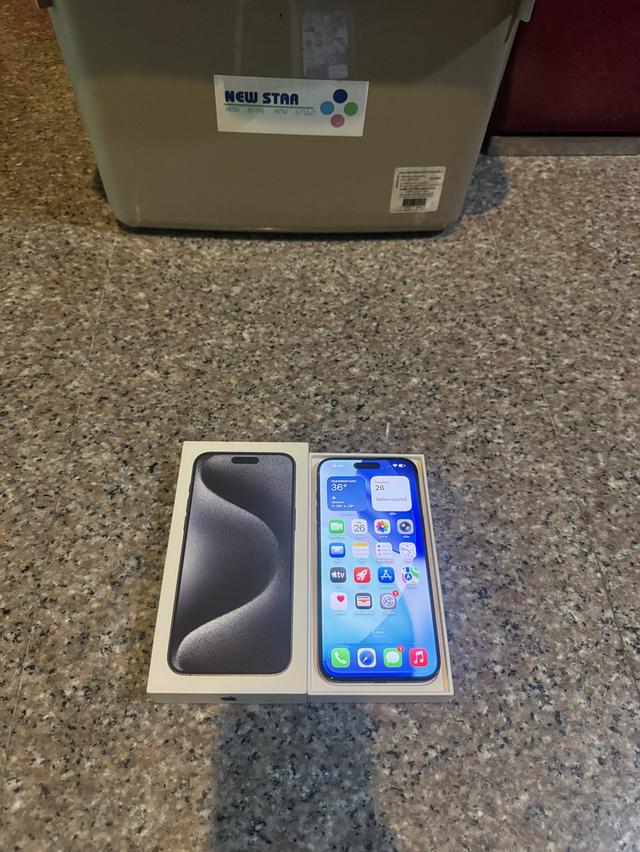 ขายๆๆๆถูกๆๆไอโฟน15ProMaxสีใหม่Blue Titanuim 512กิ๊กยกกล่องอีมี่ตรงอุปกรยังไม่แกะสูนTrueสภาพสวยๆใช้งานปกติหมดทุกๆฟังชั่นเครื่องรีสโตได้ตลอดไม่มีติดไอคร