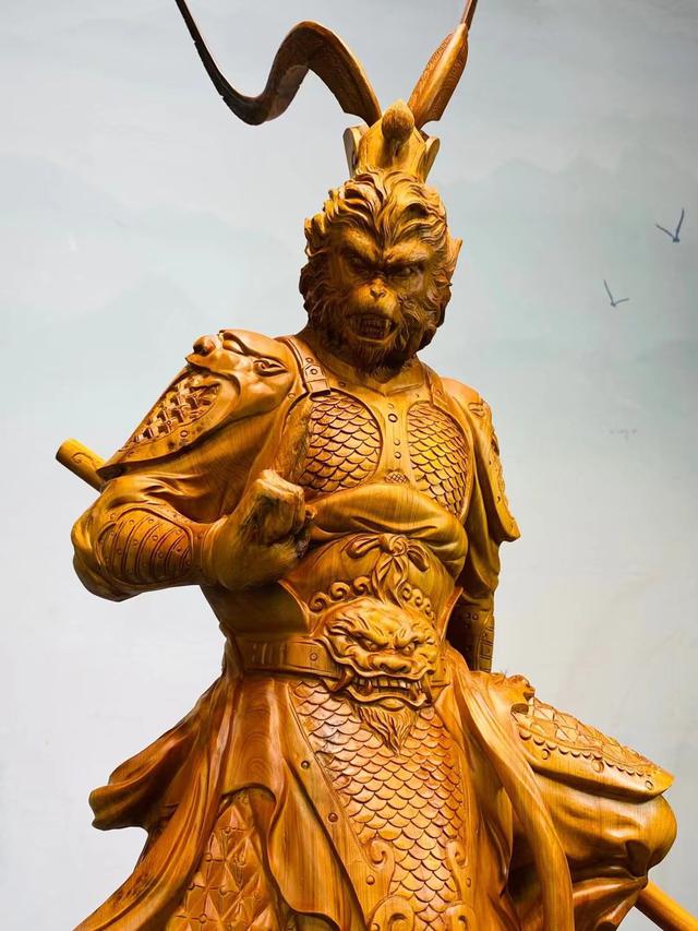 ไต่เสี่ยฮุกโจ้ว 大聖佛祖 ปางสยบมังกร ไม้หอมแกะสลัก ขนาด 110×40×40 ซม. 4