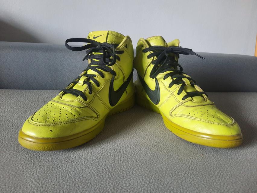 รองเท้า Nike dunk hight ambush flash lime size 9 US 42.5 Europe  6