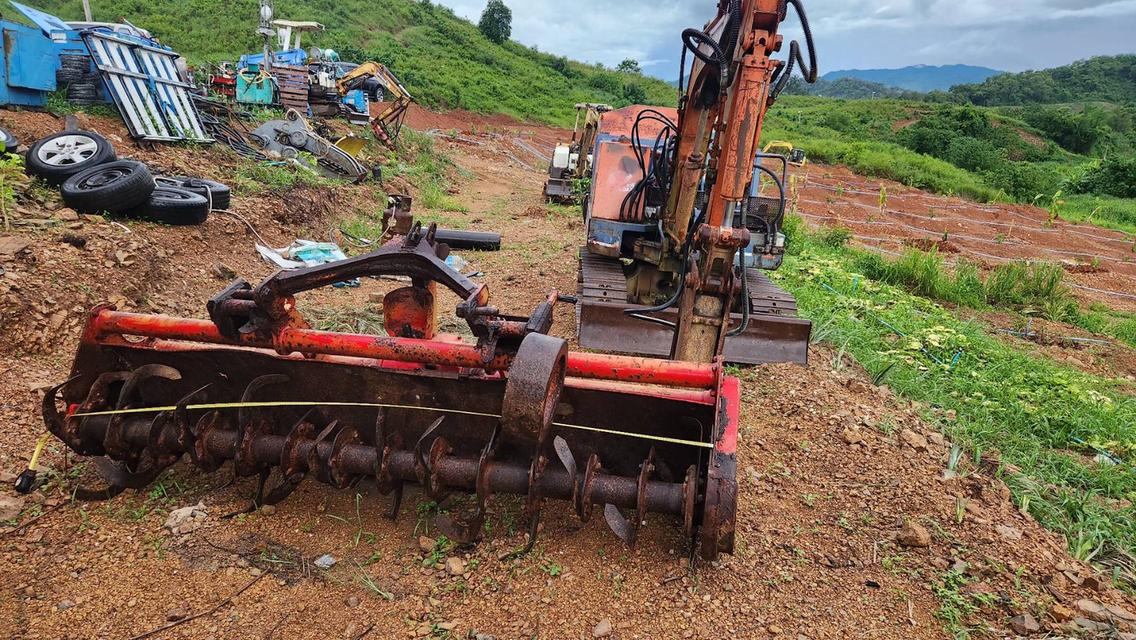 โรตารี่ สำหรับรถไถนา แทรกเตอร์ มือสองญี่ปุน ยาว 2.5 เมตร ใบเคียวใหญ่ ใช้งานปั่นดินแข็ง สบายๆ 8