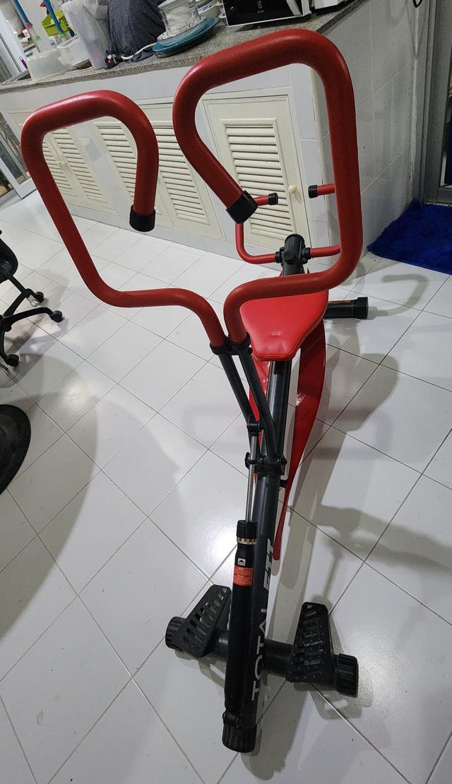 กรรเชียงบก Total fit สีแดงดำ 6