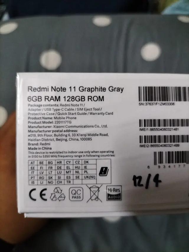 สภาพดีราคาถูก Xiaomi Redmi Note 11 3