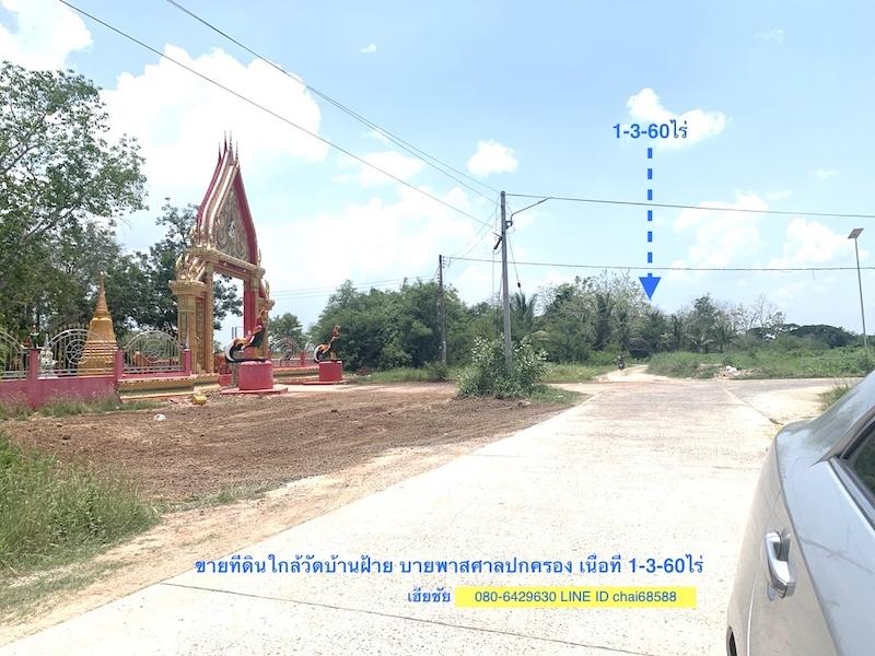ขายที่ดินติดวัดบ้านฝ้าย หนองกระทุ่ม ใกล้ถนนบายพาส 204 เนื้อที่ 1-3-60ไร่ ห่างจากถนนบายพาส 204 ประมาณ 1 กม.ที่ดินเหมาะพัฒนาทำเป็นบ้านสวน 3