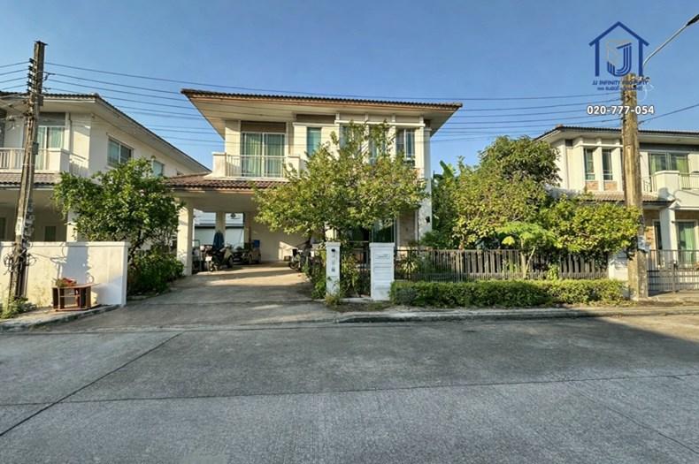 ขายบ้านเดี่ยว 2 ชั้น หมู่บ้าน มัณฑนา 2 อ่อนนุช-วงแหวน ถนนสุขาภิบาล 2 ใกล้สนามบินสุวรรณภูมิ 1