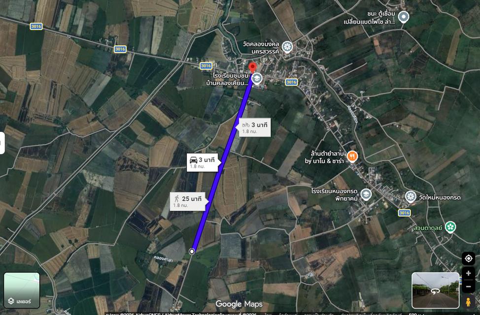 ที่ดินสวย 2 ไร่ 3 งาน สำหรับปลูกบ้านสวน มีไฟฟ้า ประปา ถนนคอนกรีต 10