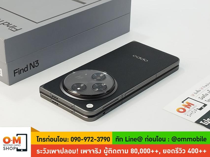 ขาย/แลก OPPO Find N3 16/512GB สีดำ คลาสสิก ศูนย์ไทย ประกันศูนย์ 04/11/2024 สภาพสวยมาก แท้ ครบกล่อง เพียง 46,900 บาท 5