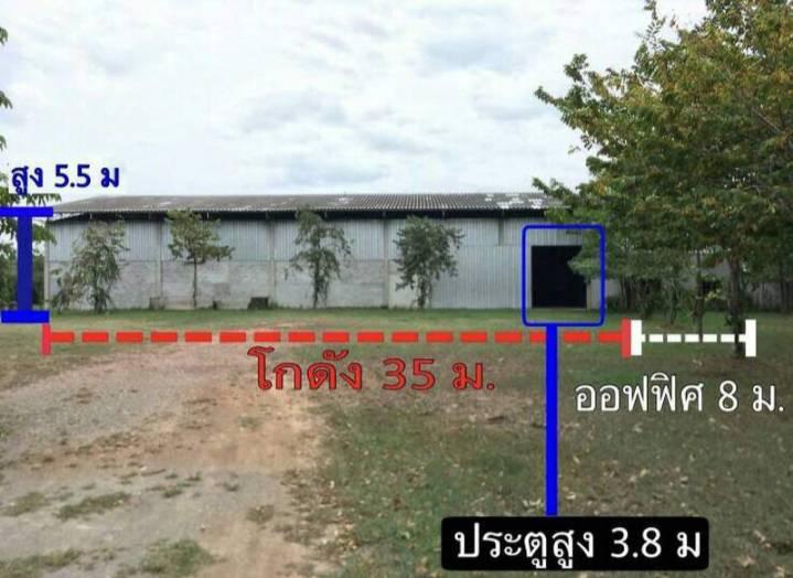 ให้เช่าโกดังติดถนน  ห้วยไผ่ ราชบุรี พร้อมหม้อแปลง 160 KVA   1