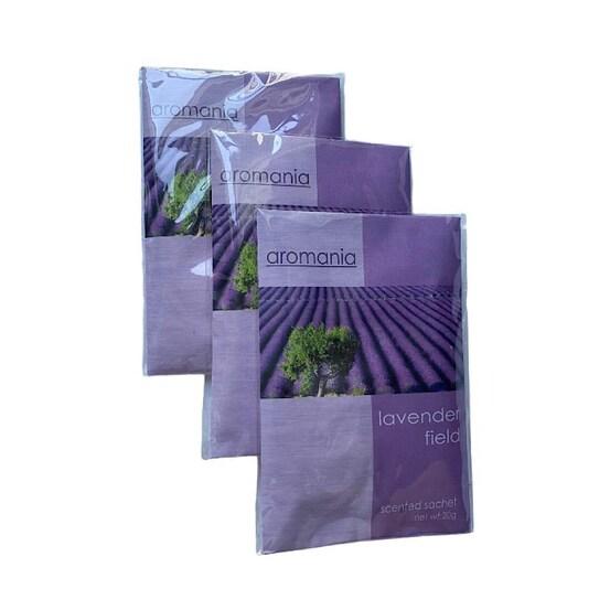 Chiranatda ถุงหอมปรับอากาศในตู้เสื้อผ้า กลิ่นลาเวนเดอร์ แพค 3 ชิ้น