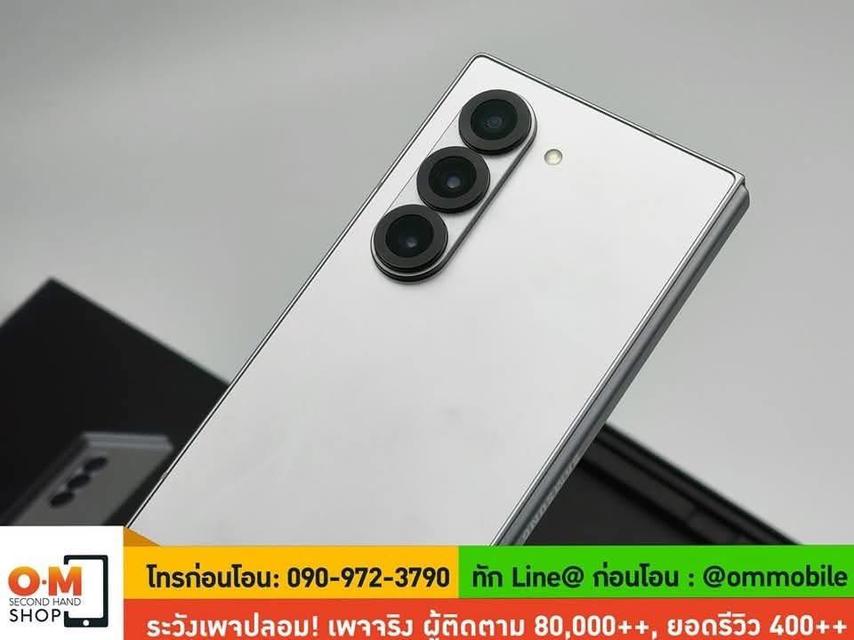 ขาย/แลก Samsung Z Fold6 12/256 Silver Shadow ศูนย์ไทย ประกัน Samsung Care Plus สภาพสวย ครบกล่อง เพียง 35,990 บาท  2