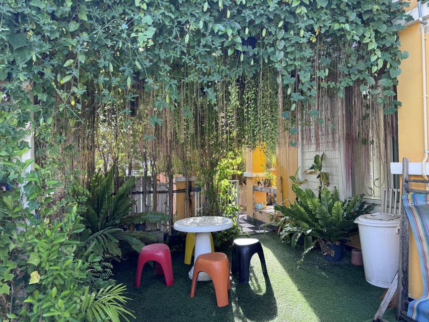 N182 ขายบ้านแฝดชั้นครึ่งบ้านหลังมุม พร้อมเฟอร์ หมู่บ้านสินทรัพย์ 2 ถนนรังสิตนครนายกคลอง 4 บ้านหลังมุมน่าอยู่ตกแต่งแนวสวนแบบธรรมชาติ มีพื้นที่ข้างบ้าน 9