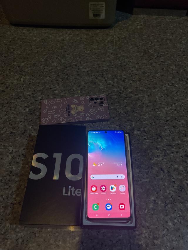 ขายSamsungS10LiteสีWhite128กิ๊กมีกล่องแถมเคสจุกๆใช้งานดีทุกๆฟังชั่นถูกๆ