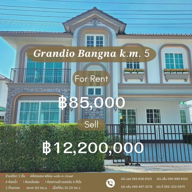 🔥 [Luxury Deal] Grandio Bangna กม.5 บ้านสวย Built-in ทั้งหลัง พร้อมเข้าอยู่! 🏡✨ 1