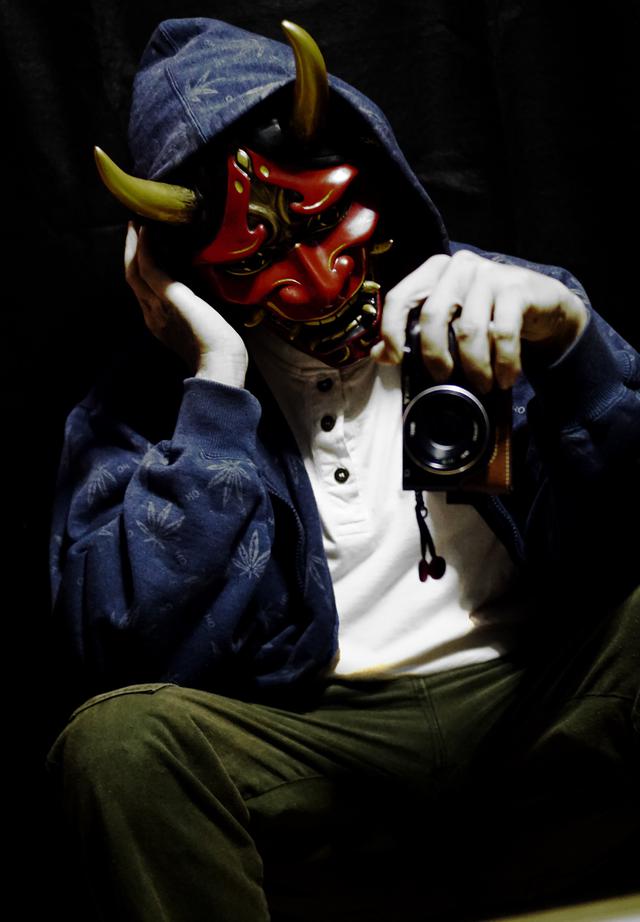 หน้ากาก Mask Hannya(ฮันยะ) Oni(โอนิ) Kabuki(คาบูกิ) แดง(เฉพาะหน้ากาก)