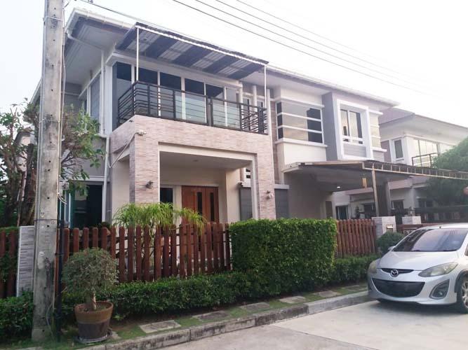 H-103 : บ้านหลังมุม 64 ตร.วา ม.บางกอก บูเลอวาร์ด เทพารักษ์-วงแหวน ขายต่ำกว่าประเมิน กู้ได้เกิน มีส่วนต่าง 3