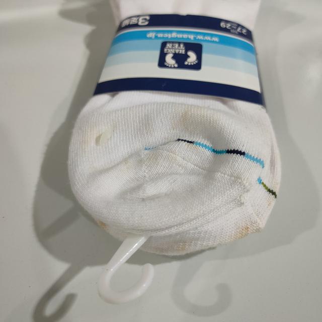 🔥ถุงเท้า Hang Ten socks แพ็ค 3 คู่ ของใหม่แต่มีตำหนิเปื้อนจากการเก็บ ไซส์ 27~29 cm รูปที่ 4