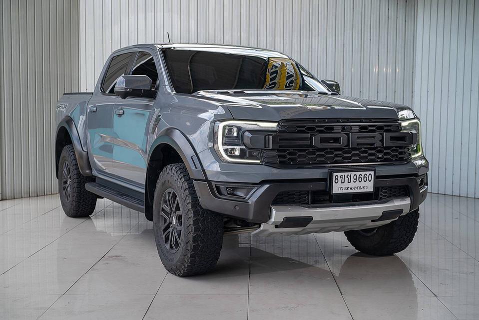 FORD RANGER, 3.0 RAPTOR ECO BOOST 4WD ปี 2022 จด 2025 สีเทาโฉม DOUBLE CAB