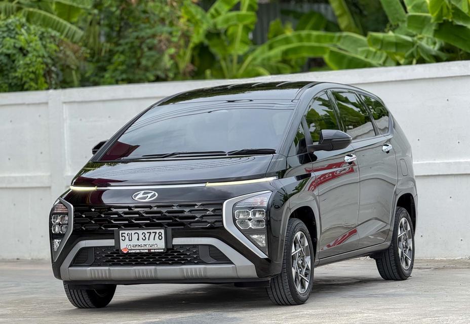 ปี 2023 HYUNDAI STARGAZER, 1.5 SMART 6 โฉม ปี23-ปัจจุบัน สีดำ เกียร์ออโต้ มือเดียวป้ายแดง