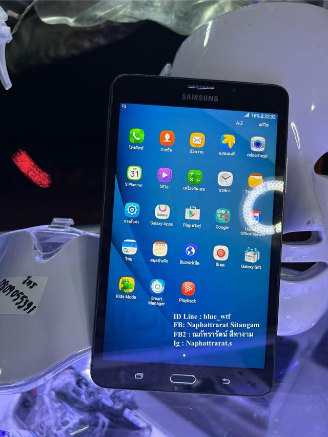 Samsung Tab A (6) 7นิ้ว  ใส่ซิมโทรได้ 4G โหลดแอพได้ ใช้งานปกติ สภาพสวย